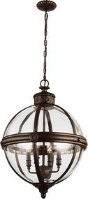 Feiss ADAMS FE-ADAMS-4P-BRZ Függőlámpa 4x60W/E14