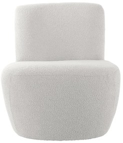 Fehér buklé fotel Ada – Leitmotiv