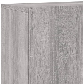 szürke sonoma színű falra szerelhető TV-szekrény 100x30x41 cm