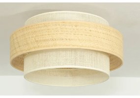 BOHO mennyezeti lámpa 1xE27/60W/230V átm. 40 cm juta/krémszínű