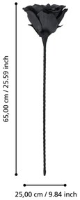 Eglo 428131 - Művirág MOLAVE 65 cm fekete