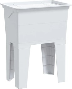 vidaXL fehér gyanta mosókád 59 x 41 x 75 cm