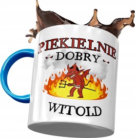 Kék Bögre Witold Férj Kolléga Ajándék Nyomtatott Fotóval