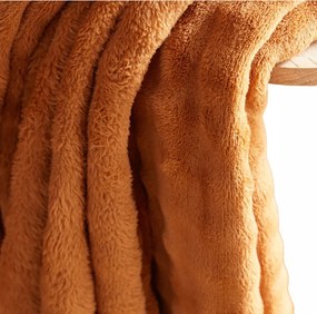 Dombornyomott Mintás Takaró Narancssárga 130 X 180 CM Beltéri