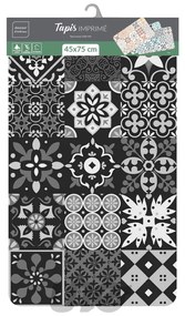 Fekete PVC szőnyeg 45x75 cm Salou – douceur d'intérieur