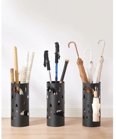 ANABEL fém esernyőtartó, 17x41cm, fekete SongmicsHome