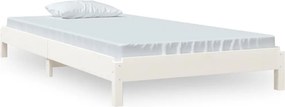 vidaXL fehér tömör fenyőfa egymásra rakható ágy 90x190 cm