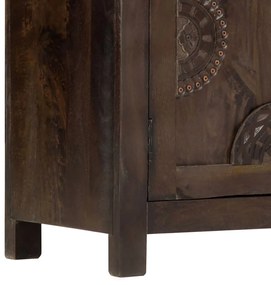 faragott tömör mangófa tálalószekrény 110 x 35 x 70 cm