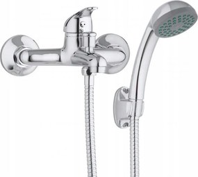 Kádtöltő csaptelep fali zuhany csaptelep zuhanytömlővel króm kád csaptelep