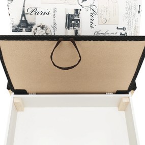 Kinyitható fotel, barna/minta, KENY NEW