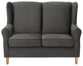 Lorris antracitszürke bársony kanapé, 139 cm - Max Winzer