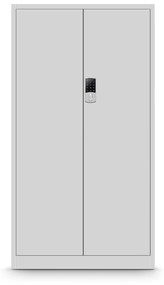 Fém iratszekrény DANIEL, 900 x 1850 x 400 mm, szürke