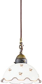 Kolarz 731.30.160 - NONNA kábeles függőlámpa 1xE27/75W/230V, átmérő 20 cm, virág alakú, rózsaarany