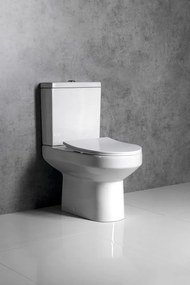 Aqualine Aqualine, VERMET WC kombitál, alsó/hátsó hulladék, fehér, VR038