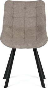 Jídelní židle, béžová, látka, HC-V3068 CAP2
