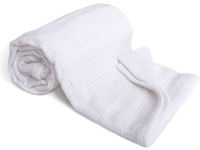 Babymatex Sisi fehér gyermek takaró, 75 x 100 cm