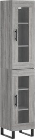 vidaXL szürke sonoma szerelt fa magasszekrény 34,5 x 34 x 180 cm