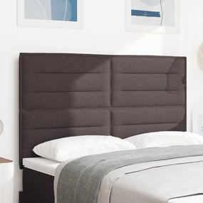 LED fejtámla vonalas dizájn sötétbarna 72 cm szövet