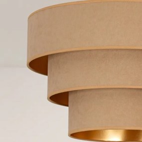 BRILAGI - Felületre szerelhető csillár LUNETA 1xE27/60W/230V Ø 40 cm bézs/arany