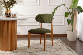 Lionte Green and Dark Oak étkezőszék szett, 2 db