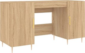 vidaXL sonoma tölgy színű szerelt fa íróasztal 140 x 50 x 75 cm