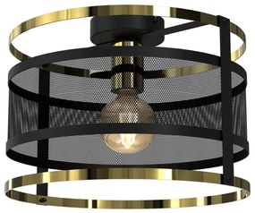 Luminex Felületre szerelhető csillár RIM 1xE27/60W/230V fekete/arany LU3902