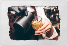 Poszterek 120x80 Barista kávé felszolgálás