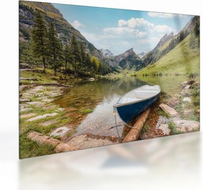 Üveg kép - Seealpsee, svájci tó (70x50 cm)