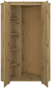 Sarokszekrény 2D, artisan tölgy, AIRON