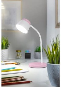 Lámpa Asztali HELIN 6W, 350lm,  AC220-240V, 3-CCT, PF> 0,5, RA>80, rózsaszín