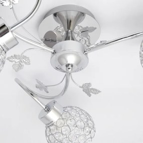 Felületre szerelhető csillár SOPHIA 3xE27/15W/230V fényezett króm/átlátszó