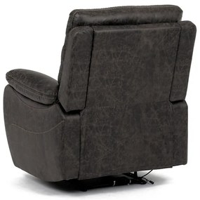 Barna Vintage Szövet Elektromos Vezeték Nélküli Relax Fotel. TV-4094 COF3