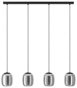 Eglo 901193 - Csillár zsinóron CIAMPINO 4xE27/28W/230V szürke