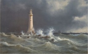 Divatos Flizelin Tapéta Ragasztóval Fali 3D Tengeri viharok 416x254 Ragasztó