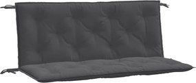 vidaXL 2 db melange antracitszürke szövet kerti padpárna 120x50x7 cm