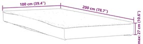fehér matracvédő 100 x 200 cm vízálló