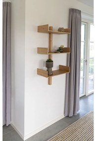 Villa polc bambusz, natúr, 50x102 cm