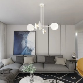 Csillár zsinóron IDEA 4xE27/15W/230V fehér