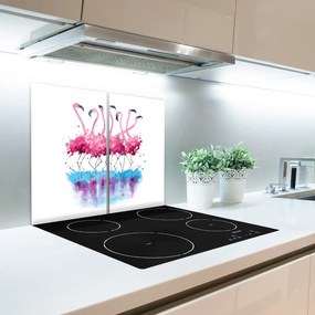 Üveg vágódeszka flamingók 60x52 cm
