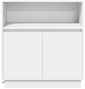 LED-es oldalszekrény Fehér 71x34,5x75 cm Mérnöki Fa