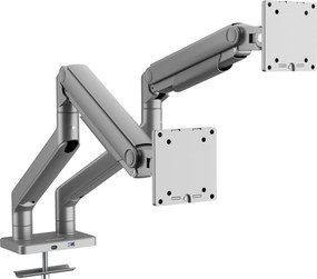 JAKE fém dupla monitorállvány, szürke