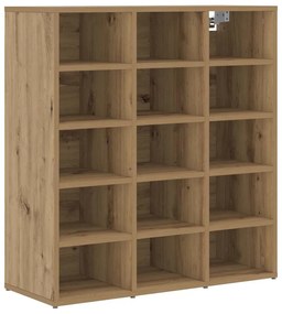 Cipősszekrény kézműves tölgy 77.5 x 30 x 83.5 cm Faanyag