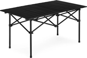 Kerti asztal, MultiGarden XLP150-95-1, fekete, 95 × 55 cm, összecsukható, magasság: 49,5 cm, hordtáskával, csúszásgátló lábak, teherbírás: 20 kg