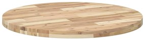 kerek tömör akácfa asztallap Ø80 x 4 cm