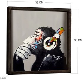 Fali kép 33x33 cm fekete/többszínű