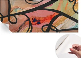 Öntapadós Dekoratív Fotótapéta Hálószobába Színes mozgás 250x104 cm