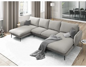 Vienna világosszürke U alakú kanapé - Cosmopolitan Design