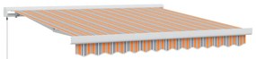 Kézi Behúzható Napellenző Többszínű Csík 350x250 cm