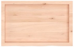 kezeletlen tömör tölgyfa fali polc 80x50x(2-6) cm