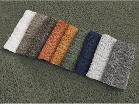 Zöld buklé kinyitható-tárolóhelyes sarokkanapé (bal oldali-heverő résszel) Montaigne – Bobochic Paris